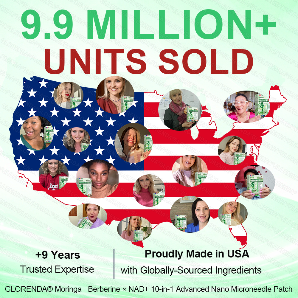 [FDA-Registered & GMP Certified]👩‍⚕️| 𝐆𝑳𝑶𝗥𝗘𝗡𝘿𝘼® 𝙈𝒐𝒓𝒊𝒏𝒈𝗮 · 𝗕𝗲𝗿𝗯𝐞𝐫𝐢𝐧𝙚 × 𝙉𝑨𝑫+ 𝟏𝟎-𝙞𝙣-1 𝘼𝒅𝒗𝒂𝒏𝒄𝒆𝐝 𝐍𝐚𝐧𝙤 𝙈𝙞𝙘𝙧𝙤𝙣𝒆𝒆𝒅𝒍𝐞 𝐏𝐚𝐭𝙘𝙝 🇺🇸|🥦𝘉𝘢𝘤𝘬𝘦𝘥 𝘣𝘺 𝘴𝘤𝘪𝘦𝘯𝘤𝘦 | 10-𝗂𝗇-𝟣 𝖿𝗈𝗋𝗆𝗎𝗅𝖺 | 𝑅𝑒𝑠𝑢𝑙𝑡𝑠 𝑖𝑛 7 𝑑𝑎𝑦𝑠 ⏳